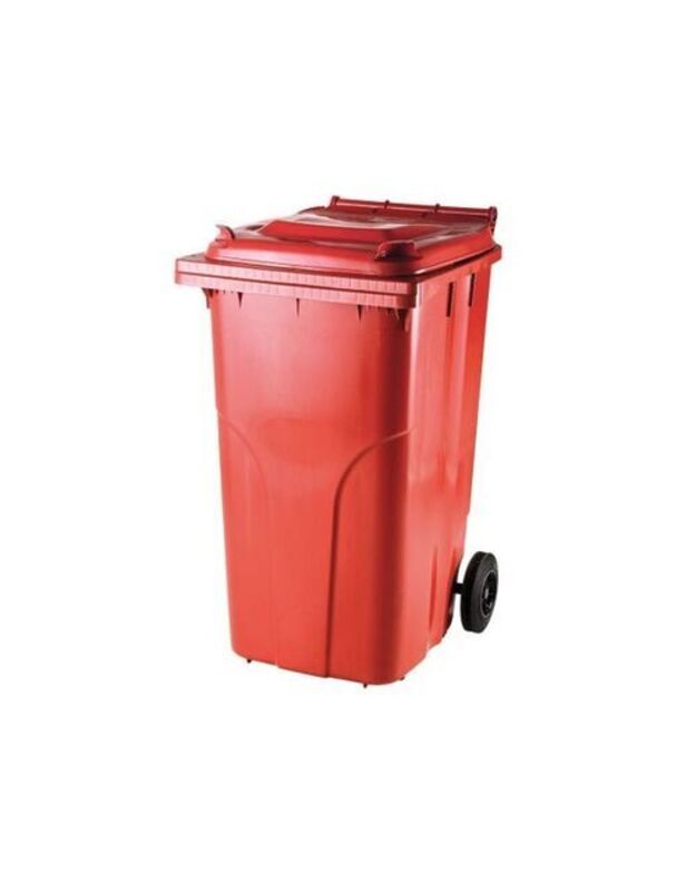  Raudonas 240 litrų konteineris METALO atliekoms