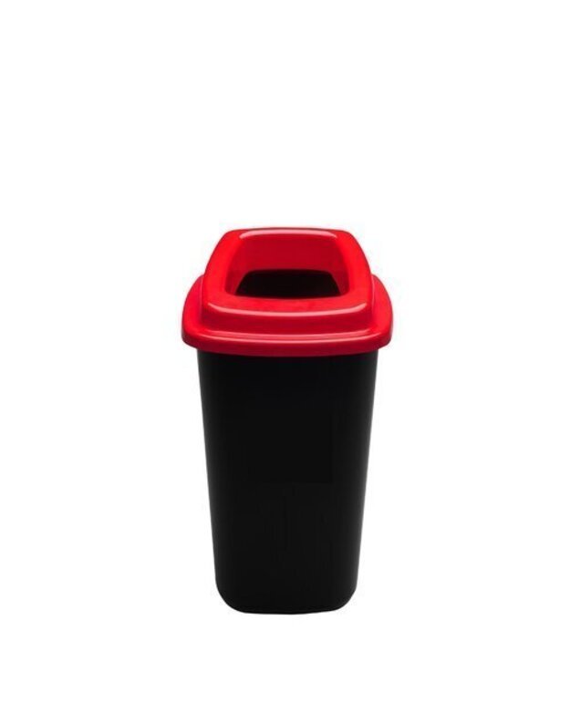Šiukšlių dėžė rūšiavimui EcoBin Big raudona spalva 90 litrų